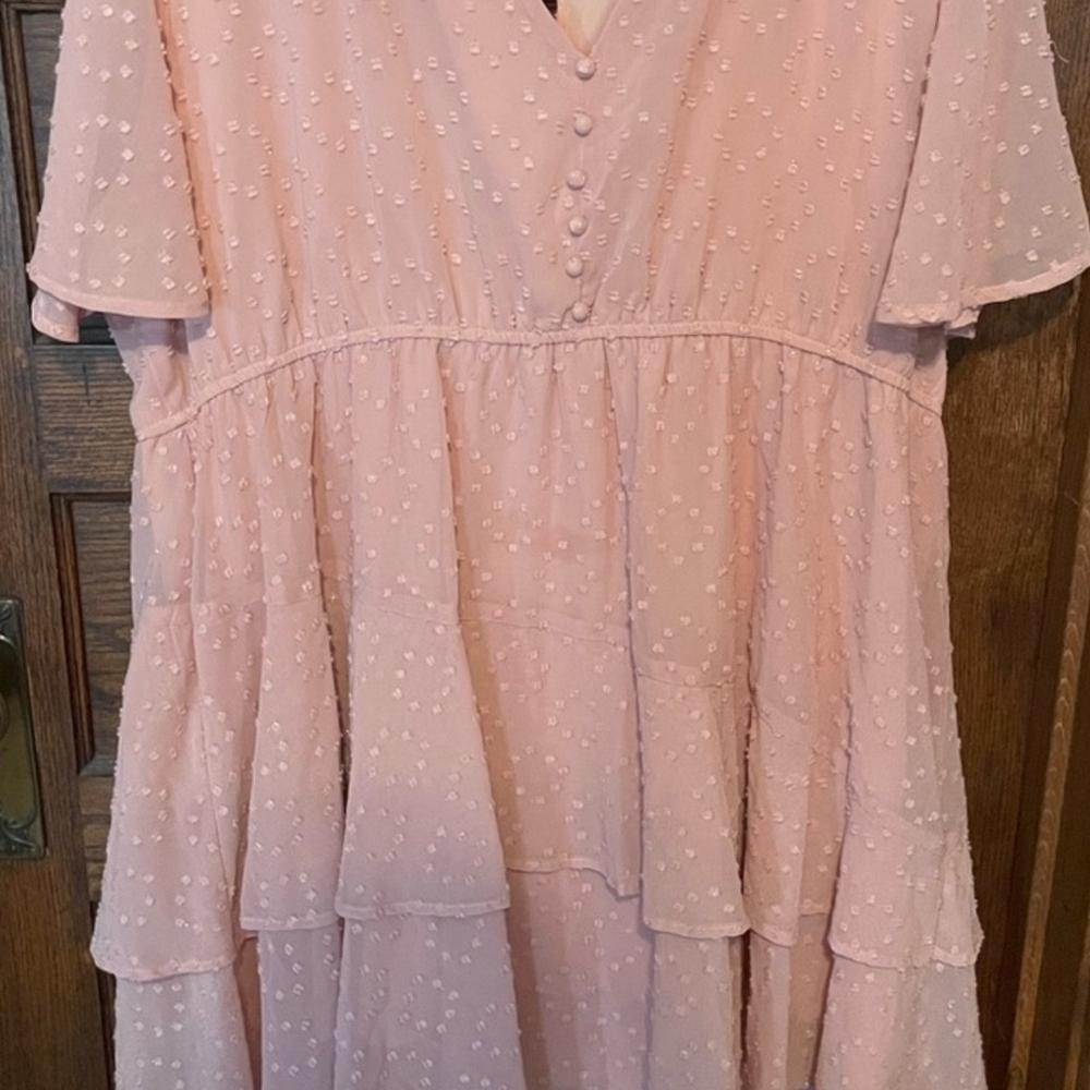 ARULA Soft Pink Casual Dress